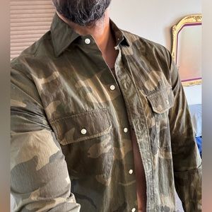 Sid Mashburn Army camouflage dress shirt
